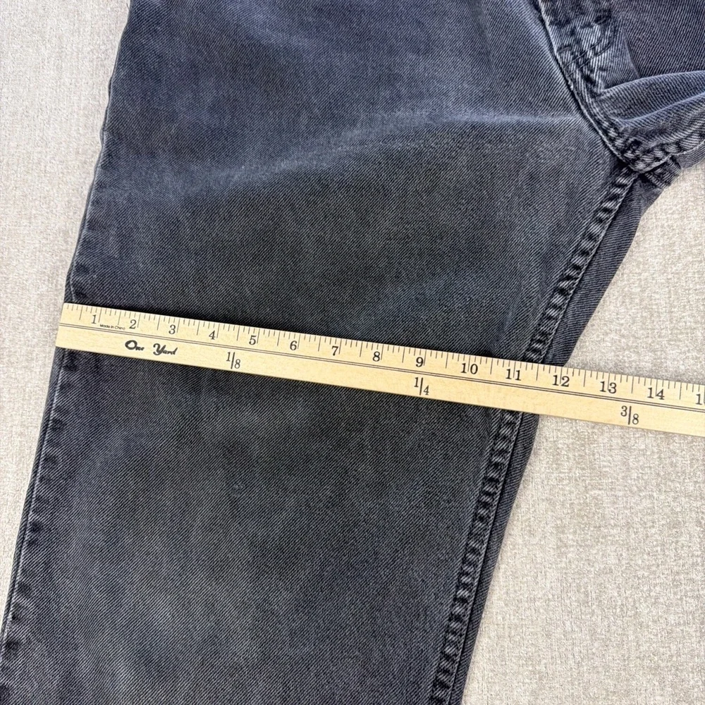 Levis 550 Jeans Mens‎ 38x30 Black Relaxed Fit Denim Distressed Modern Black wing